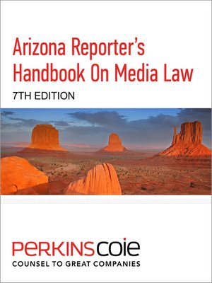 cover image of Arizona Reporter's Handbook On Media Law